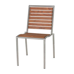 Modern Wood Outdoor Furniture Allmodern Owen Stacking Patio Dining Chair Set Of 2
