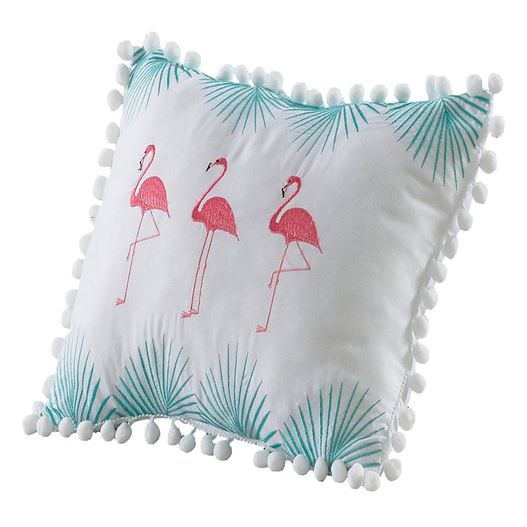flamingo throw pillow