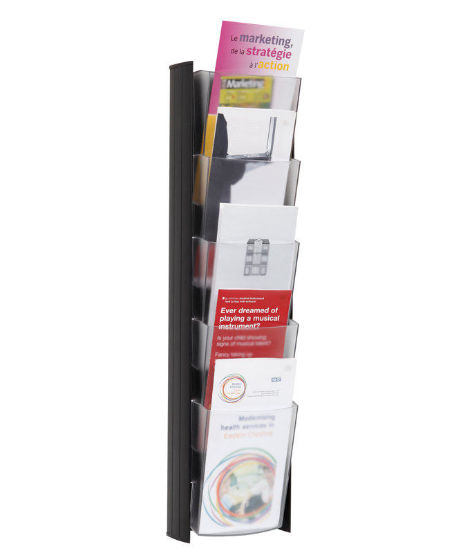 Wall mounted Brochure and Pamphlet Rack