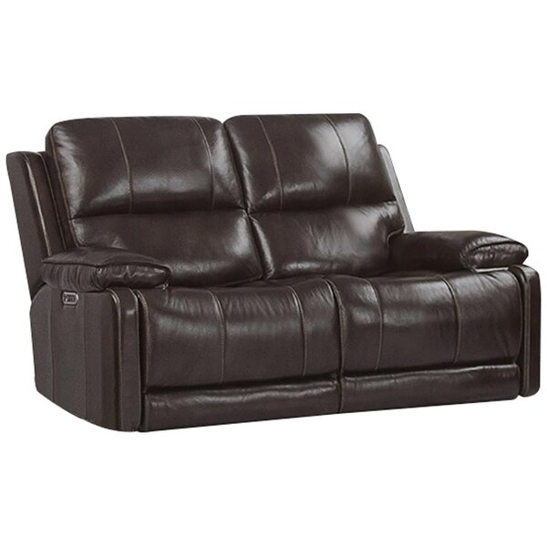 Grantville Leather Reclining Loveseat By Red Barrel Studio