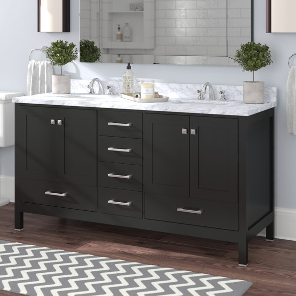 Arnab Transitional 59 Double Bathroom Vanity Set by Latitude Run