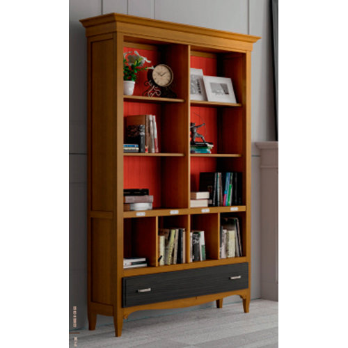 Clarisse 200cm Bookcase August Grove Finish: Brown/Mixed
