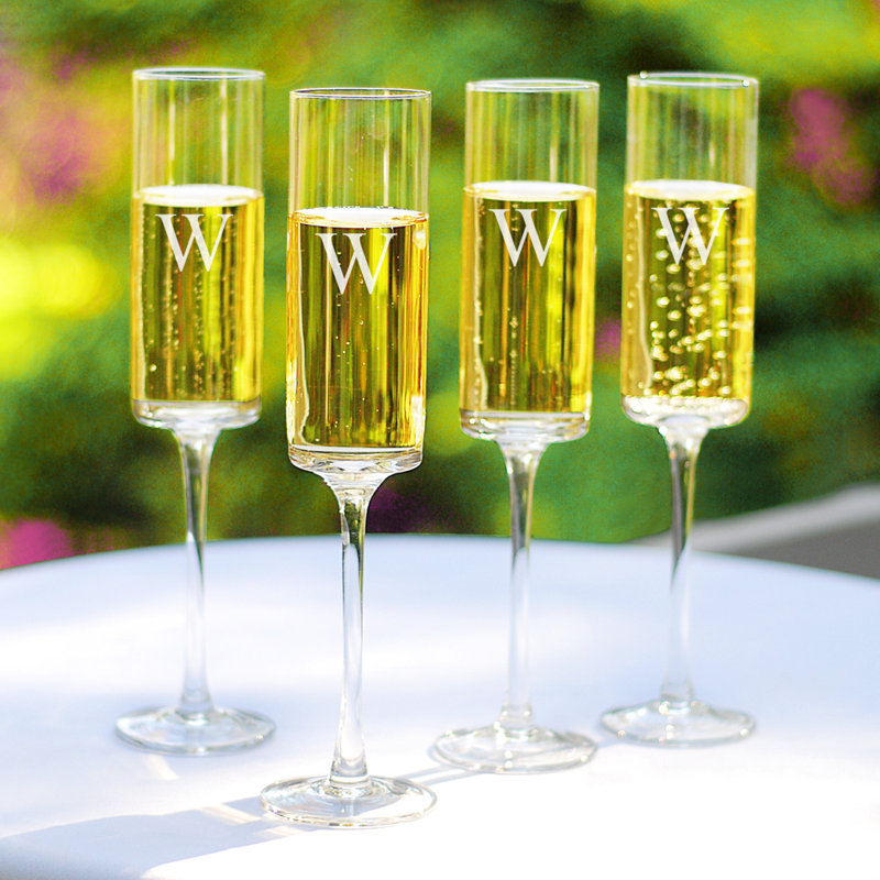 Cathys Concepts Personalized 8 Oz Crystal Flute Reviews Wayfair