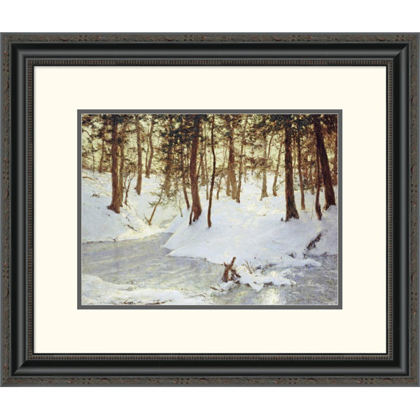 Global Gallery Ice In The Glen By Walter Launt Palmer Framed