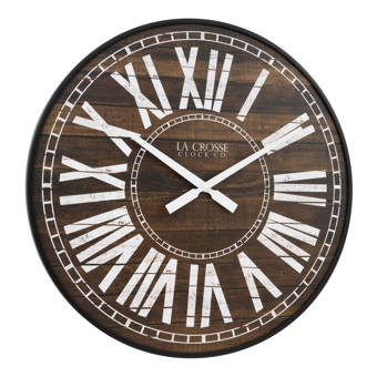 Best Gift for Dads Birthday Fathers Day Gift Vintage Gear Wall Clock 11 inches Round 3D Bamboo Non-Ticking Roman Gear Clock Rustic Style Wall Decoration Clock Battery Operated