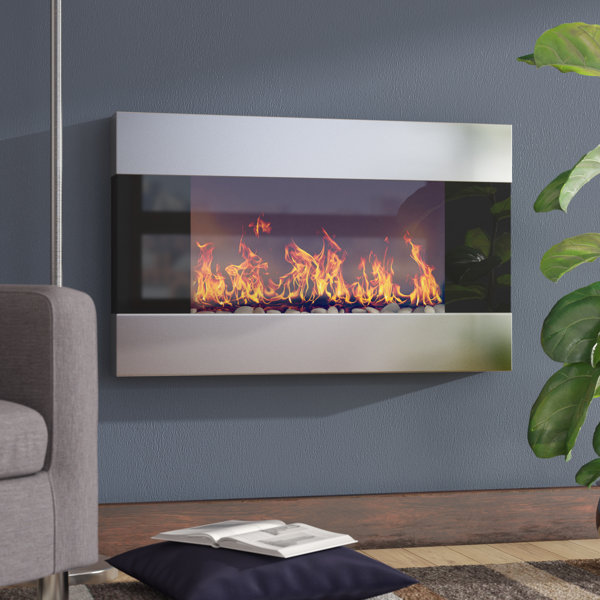 Clairevale Wall Mounted Electric Fireplace by Wade Logan