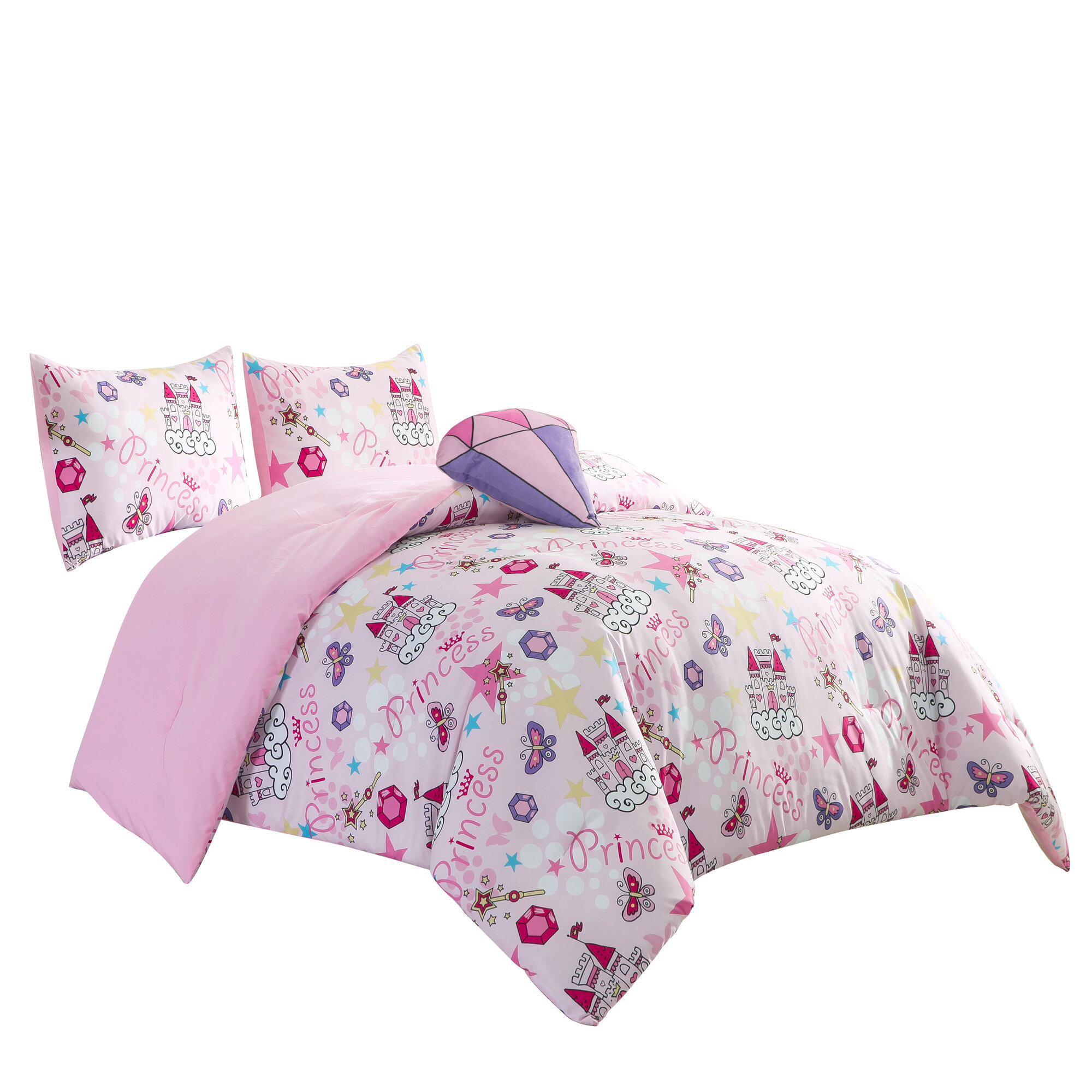 pink kids comforter