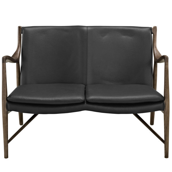 Makeshift Leather Loveseat By Modway Great price