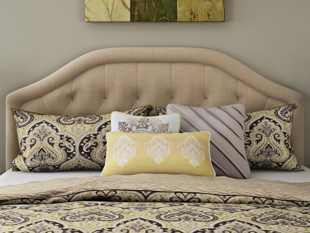 Alcott Hill Brook Farm King Upholstered Panel Headboard & Reviews Wayfair