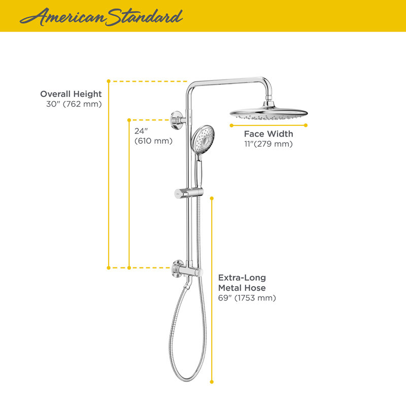 American Standard Spectra Versa 4 Function Complete Shower System