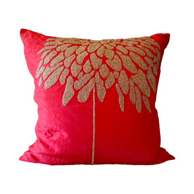 Coral Tree Throw Pillow Debage Inc Color Dark Red