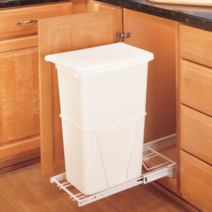 Plastic 12.5 Gallon Pull Out Trash Can