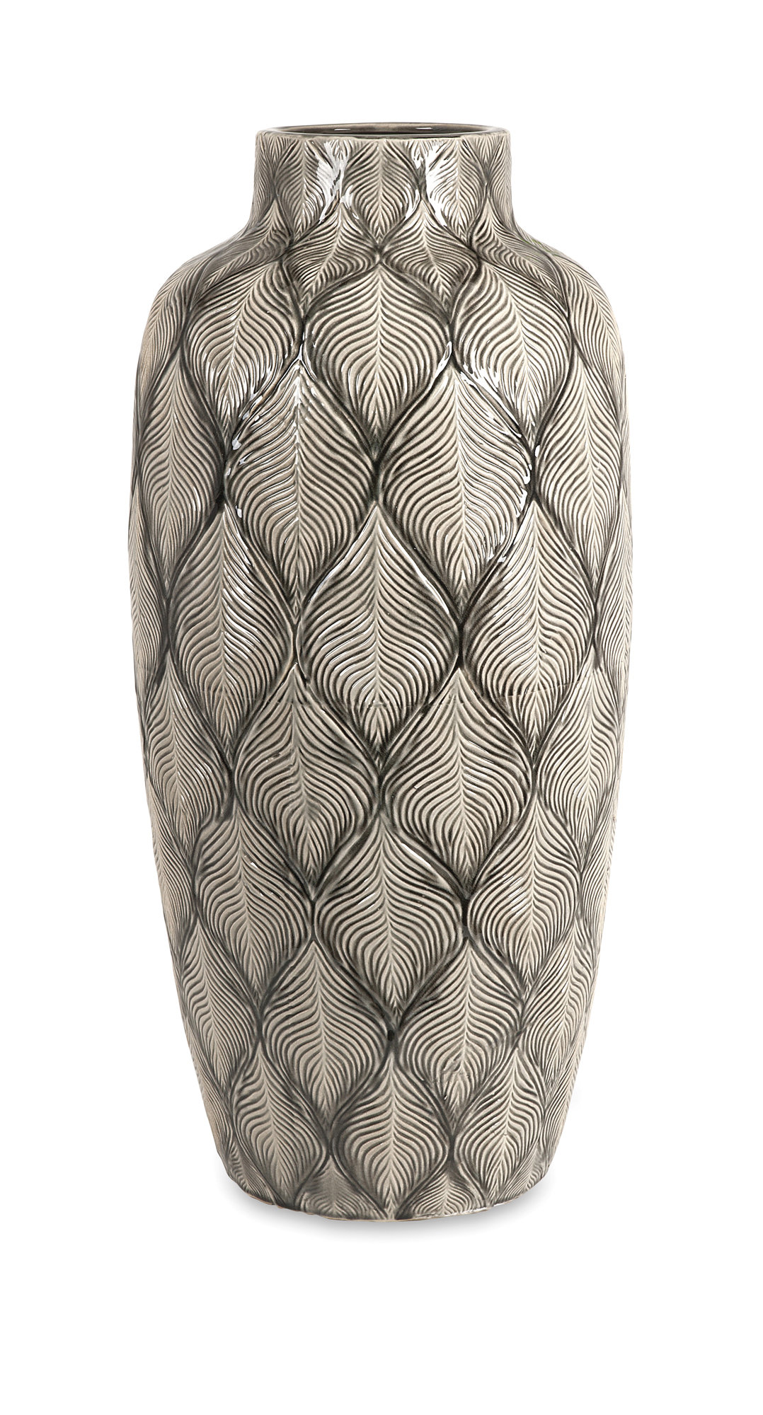 Adda Feathered Oversize Floor Vase Reviews Allmodern
