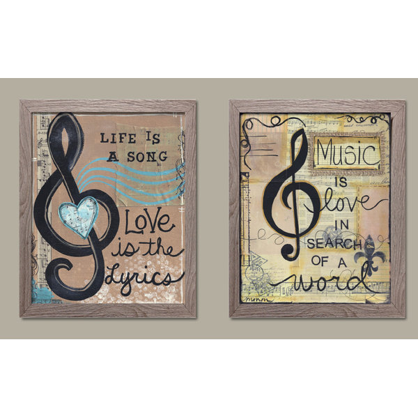 Song Lyrics Wall Art Wayfair