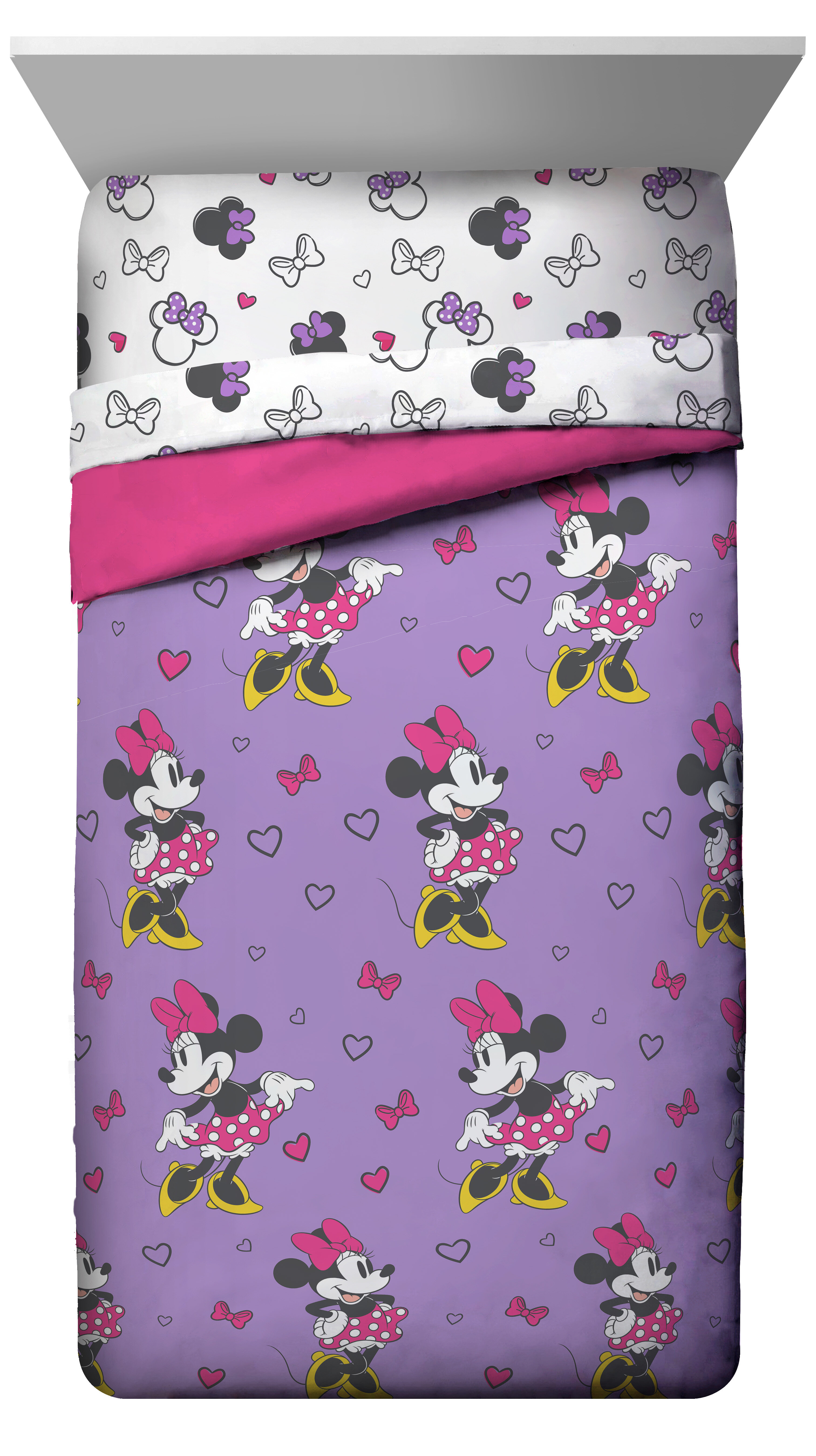 Overwatch Disney Minnie Mouse Single Reversible Comforter