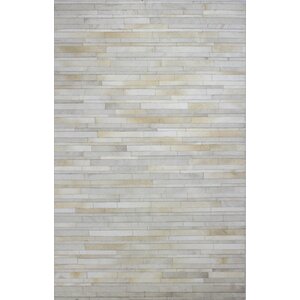 Wright Cow Hide Ivory Area Rug