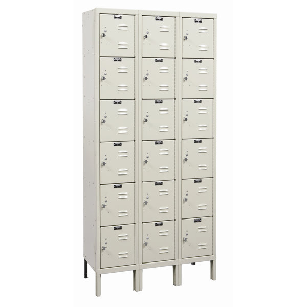 Galvanite 6 Tier 3 Wide Employee Locker by Hallowell