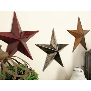 Metal Star Wall Decor Wayfair Metal Star Wall Décor Set Of 3