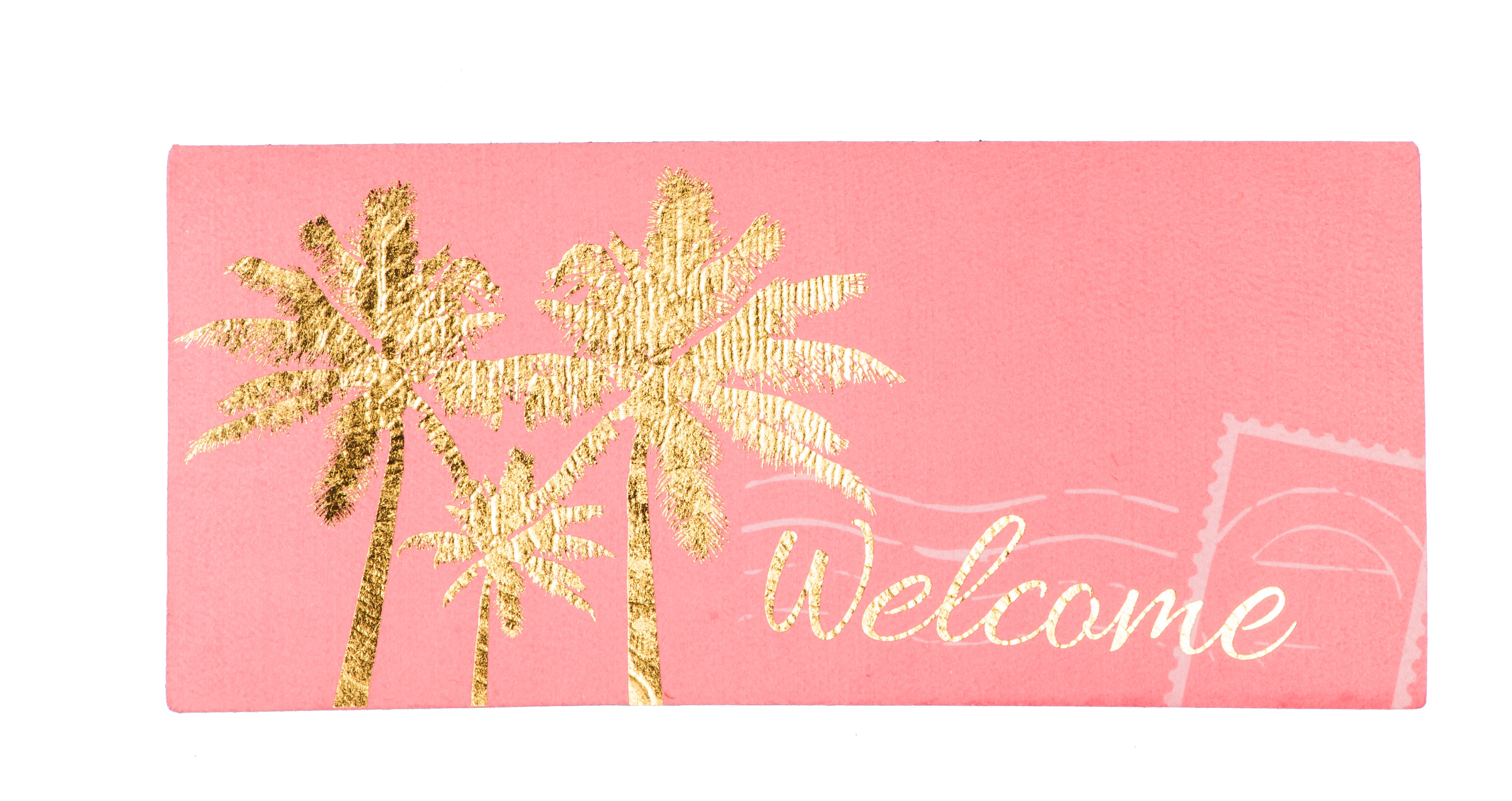 Evergreen Flag Garden Sassafras Palm Tree Welcome Switch 22 In