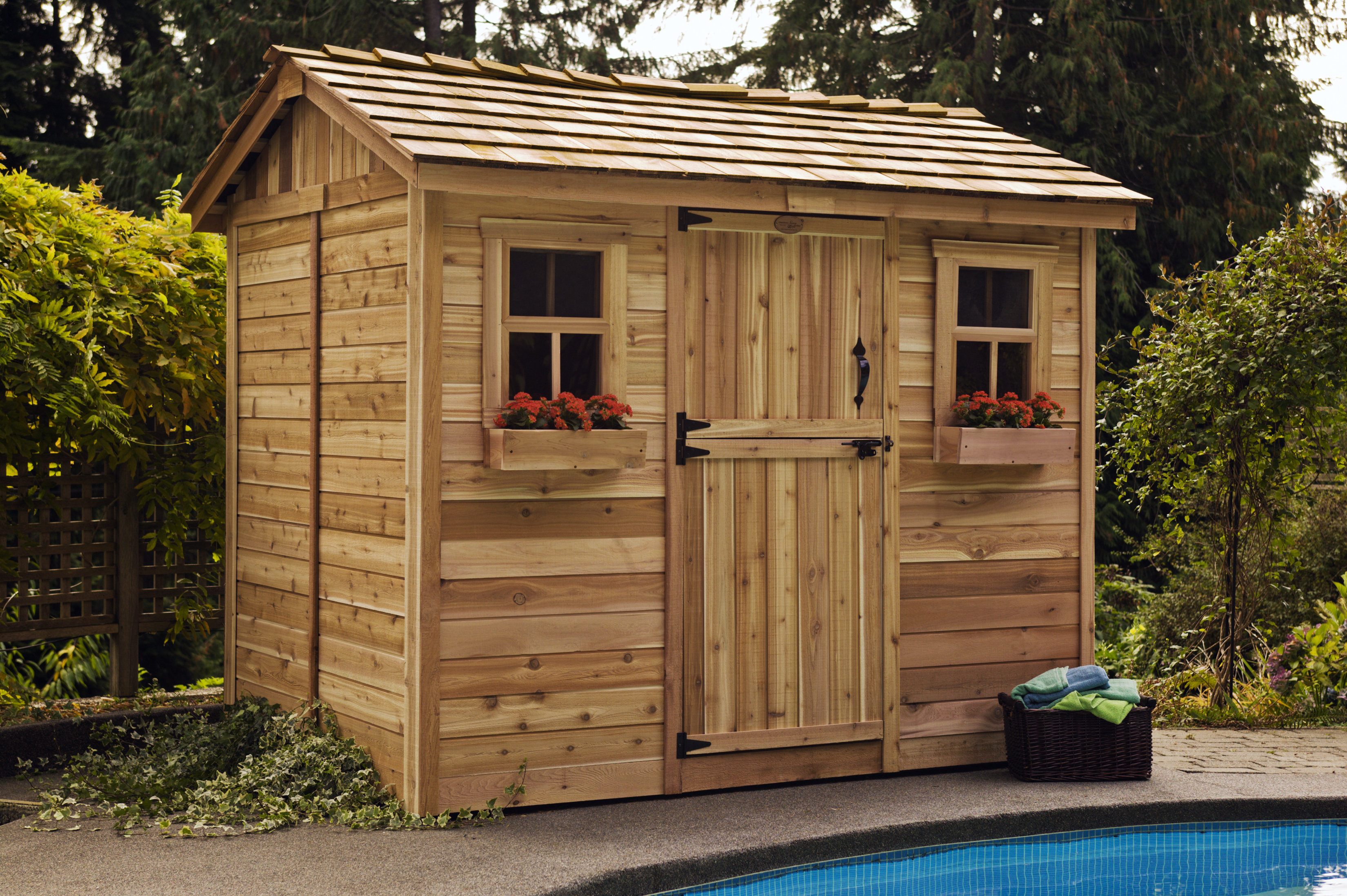 Cabana 9 ft. W x 9 ft. D Wooden Storage Shed Cabana 9 ft. W x 9 ft. D Wooden Storage Shed