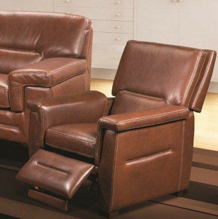 Kennard Leather Manual Recliner By Red Barrel Studio