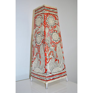 Best Hand Painted 17.5 Leather Rectangular Lamp Shade By World Menagerie Lamps Hand Painted 17.5 Leather Rectangular Lamp Shade By World Menagerie Lamps