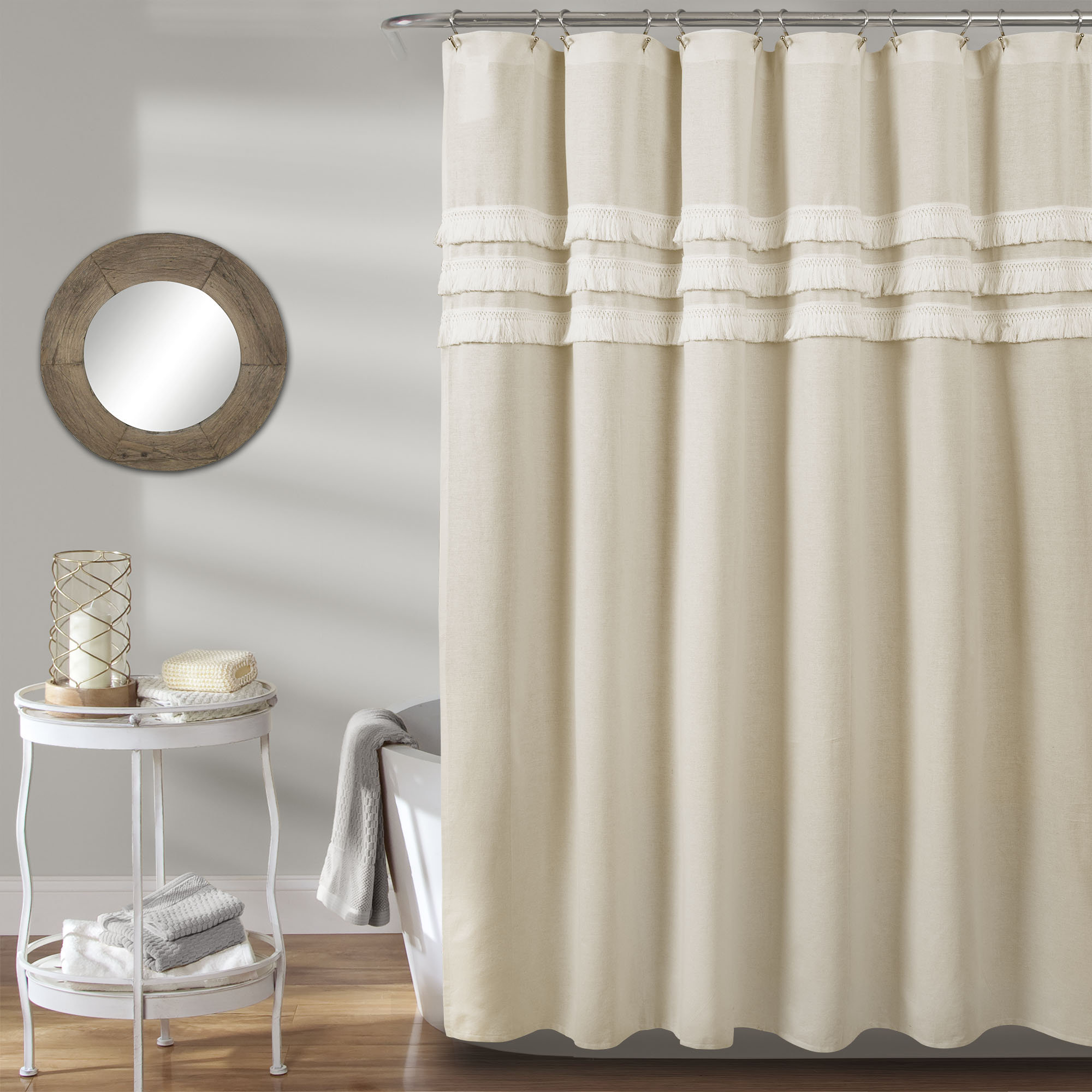 Marzano Linen Shower Curtain Reviews Allmodern