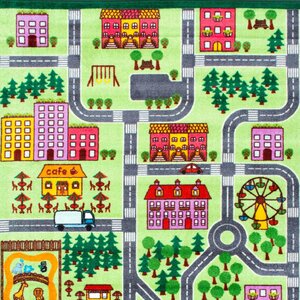 Rhoda Kids Map City Area Rug