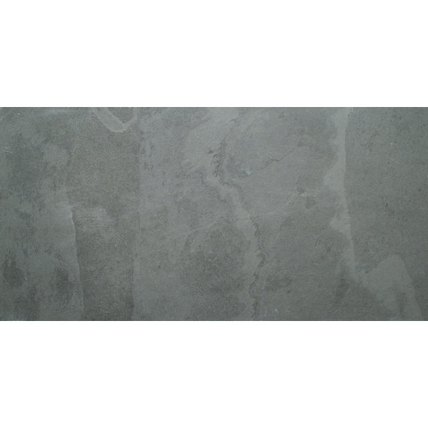 Montauk 18 x 36 Natural Stone Field Tile in Black by MSI