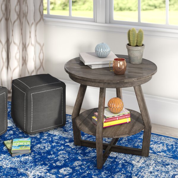 Easton Cross Legs End Table With Storage By Birch Lane™ Heritage