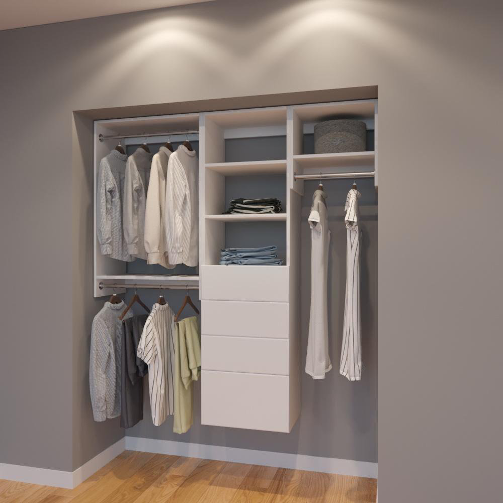 Rebrilliant Clinton 66 W Organizer Closet System Wayfair