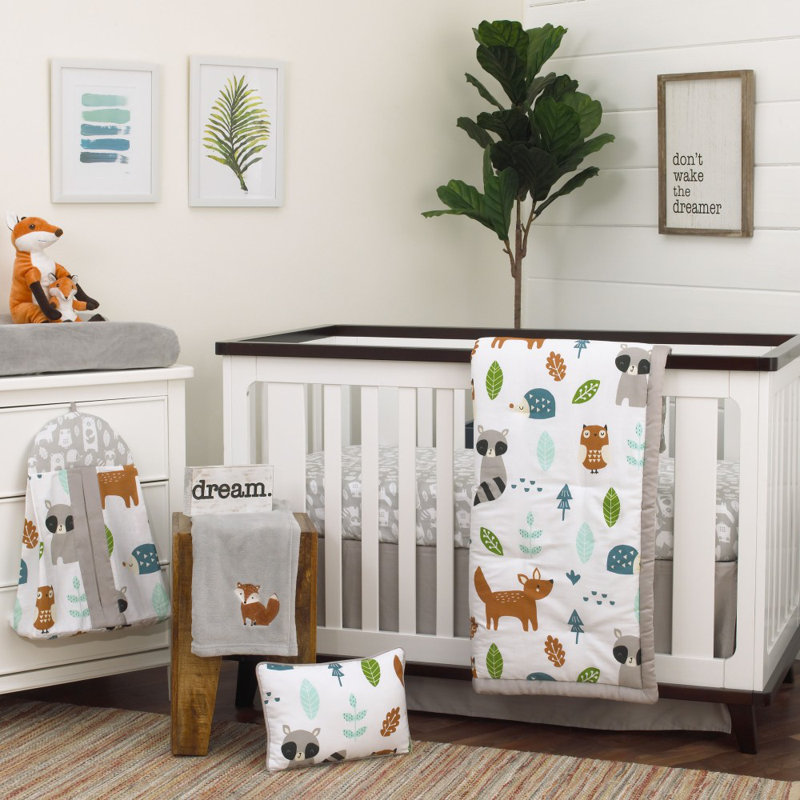Isabelle Max Amey Little Woodland Friends 8 Piece Crib Bedding