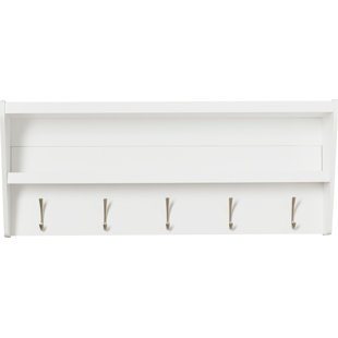 Modern Contemporary Entryway Shelf With Hooks Allmodern Quickview