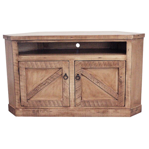 Bordeaux Solid Wood Corner TV Stand For TVs Up To 65