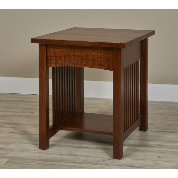 Linnea Solid Wood End Table By Millwood Pines