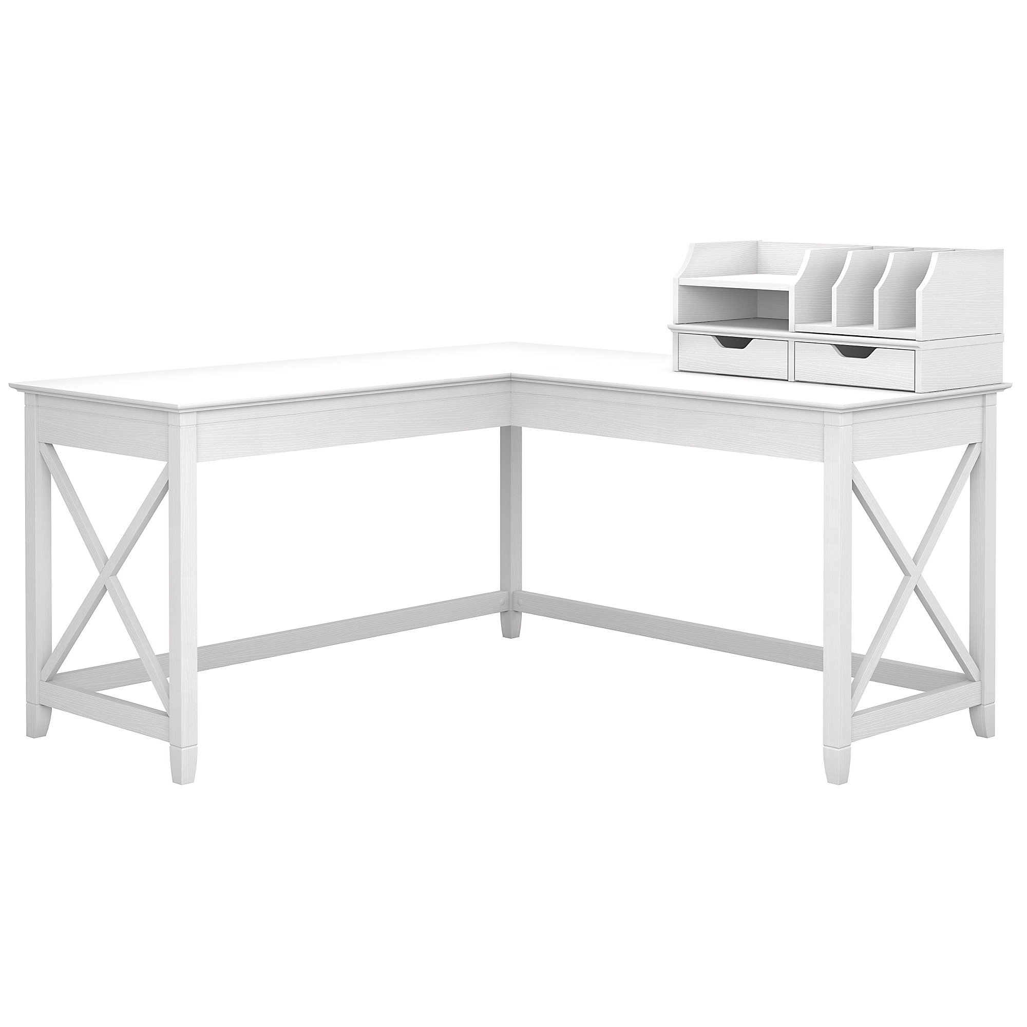 Beachcrest Home Cyra L Shape Credenza Desk Reviews Wayfair