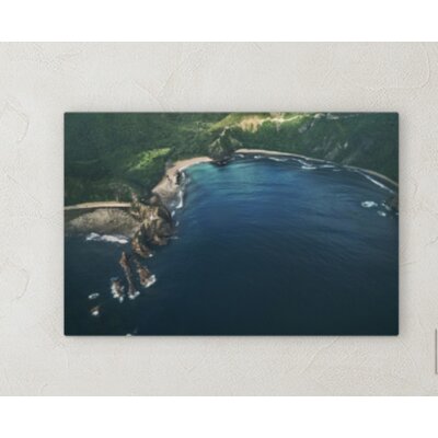 'Aerial Shots from an Airplane' Photographic Print on Wrapped Canvas Ebern Designs Size: 24