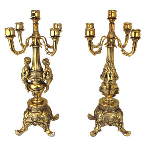 Grande Chateau Plastic Candelabra (Set of 2)