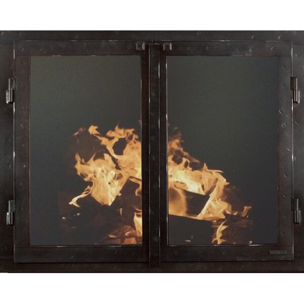 Mountain Series Cabinet Style Steel Fireplace Door By Ironhaus, Inc.