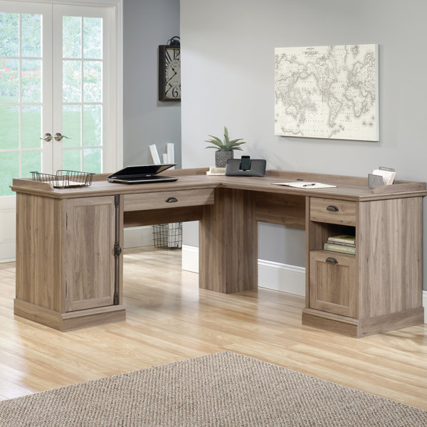 Bowerbank L-Shaped Executive Desk by Beachcrest Home