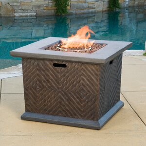 Valencia Polyresin Propane Fire Pit Table