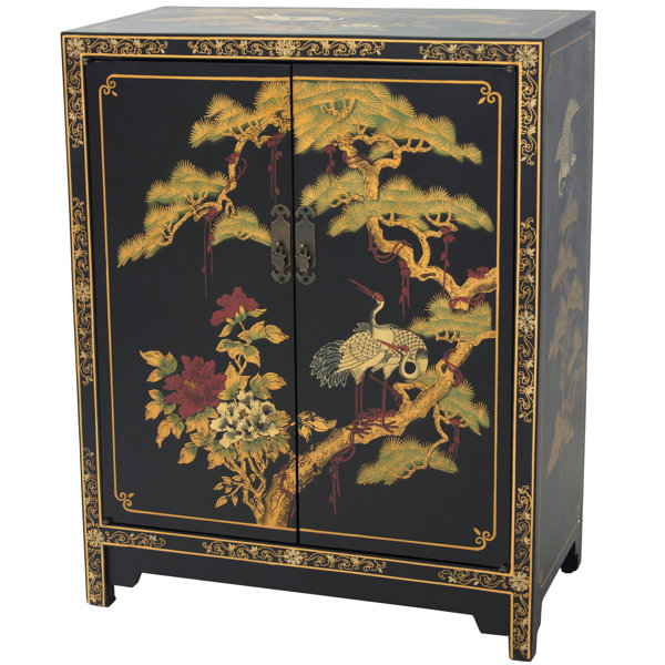 Asian Lacquer Cabinet Wayfair