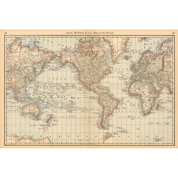 Map of The World Wall Mural by Swag Paper