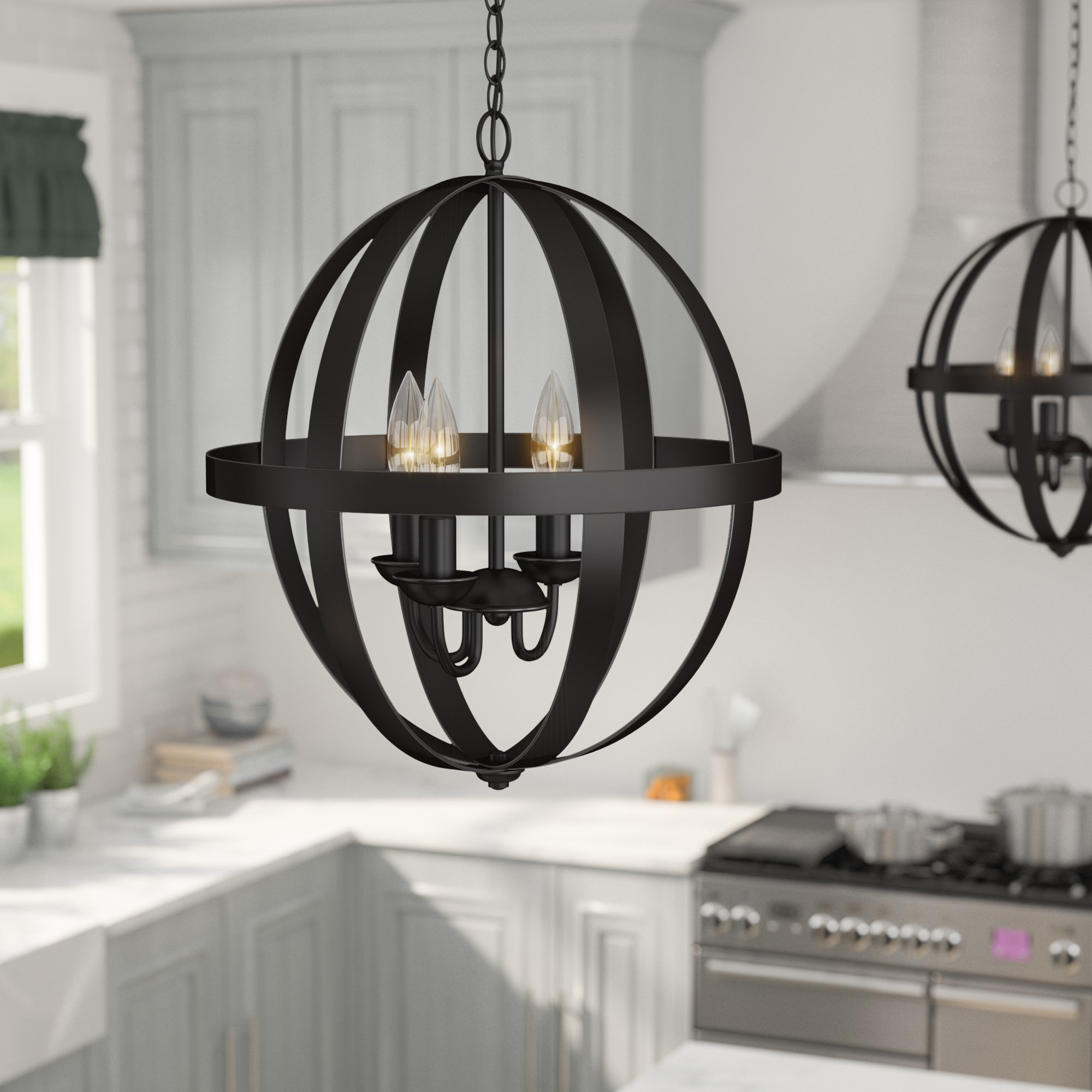 Laurel Foundry Modern Farmhouse La Barge 3 Light Globe Chandelier Laurel Foundry Modern Farmhouse La Barge 3 Light Globe Chandelier Reviews Wayfair