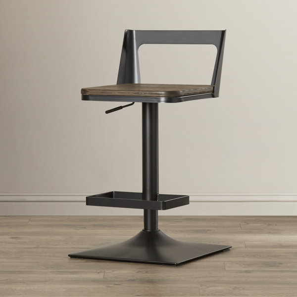 Flagler Adjustable Height Swivel Bar Stool by Trent Austin Design