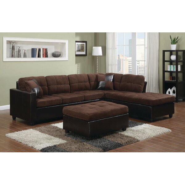 Review Coretta Reversible Sectional With Ottoman