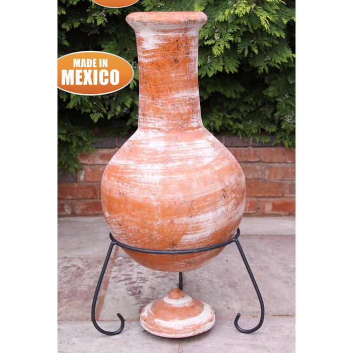 Bloomsbury Market Hashimoto Clay Wood Burning Chiminea Reviews
