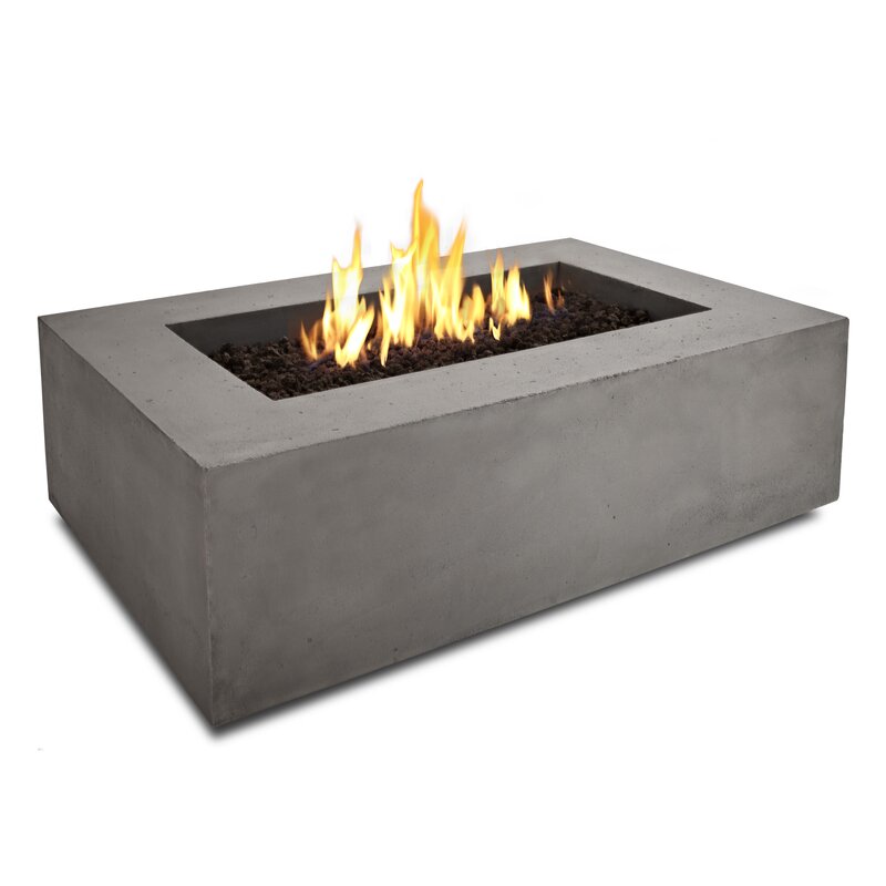 Real Flame Baltic Concrete Propane Fire Pit Table Reviews Wayfair