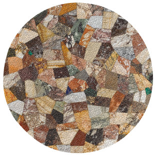 Tide Pool Shells Counter Art Tumbled Tile Coasters Set of 4