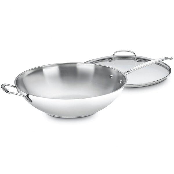 Chef’s Classic Stainless Steel Stir Fry Wok with Lid by Cuisinart